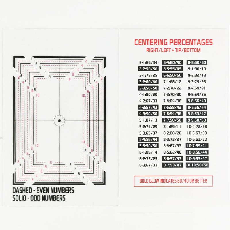 Flinduy Card Centering Grading Tool, Includes Two Sets of Sports Trading Cards Measuring Tools, Sports Cards Grading Kit - Image 2